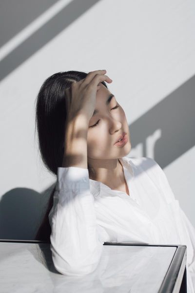woman in the shadow
